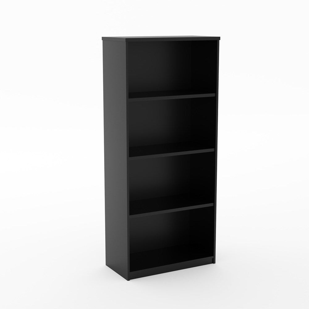 Karaka Bookcase 1800h x 800w x 400d-Storage-Black-North island Delivery (Ground Floor)-Commercial Traders - Office Furniture