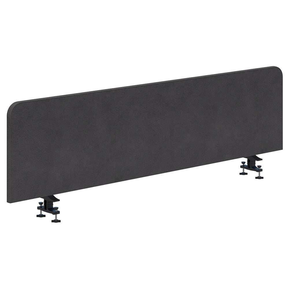 Buzz Bottom Mount Screen Fabric 1500W X 480H-Office Partitons-Pepper-Black-Commercial Traders - Office Furniture