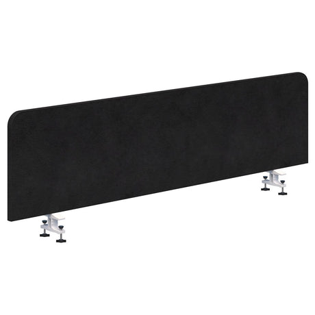 Buzz Bottom Mount Screen Fabric 1800W X 480H-Office Partitons-Midnight-White-Commercial Traders - Office Furniture