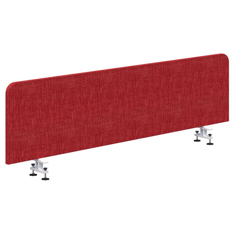 Buzz Bottom Mount Screen Fabric 1500W X 480H-Office Partitons-Peacock-White-Commercial Traders - Office Furniture