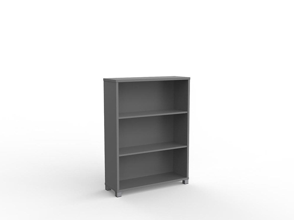 Cubit Bookcase 1200 H x 900 W-Storage-Silver-Commercial Traders - Office Furniture