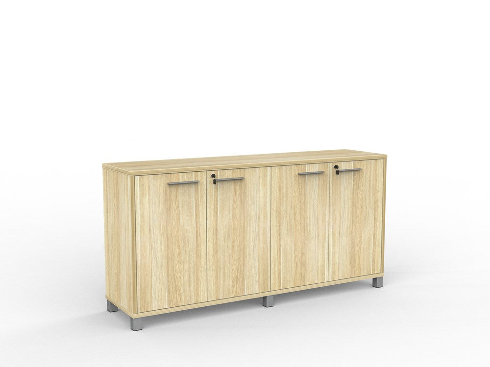 Cubit Credenza 1800 W x 900 H-Storage-Atlantic Oak-Commercial Traders - Office Furniture