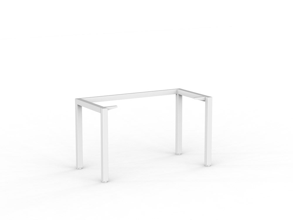 Cubit Desk Frame Only-Desking-1200 x 600-White-Commercial Traders - Office Furniture