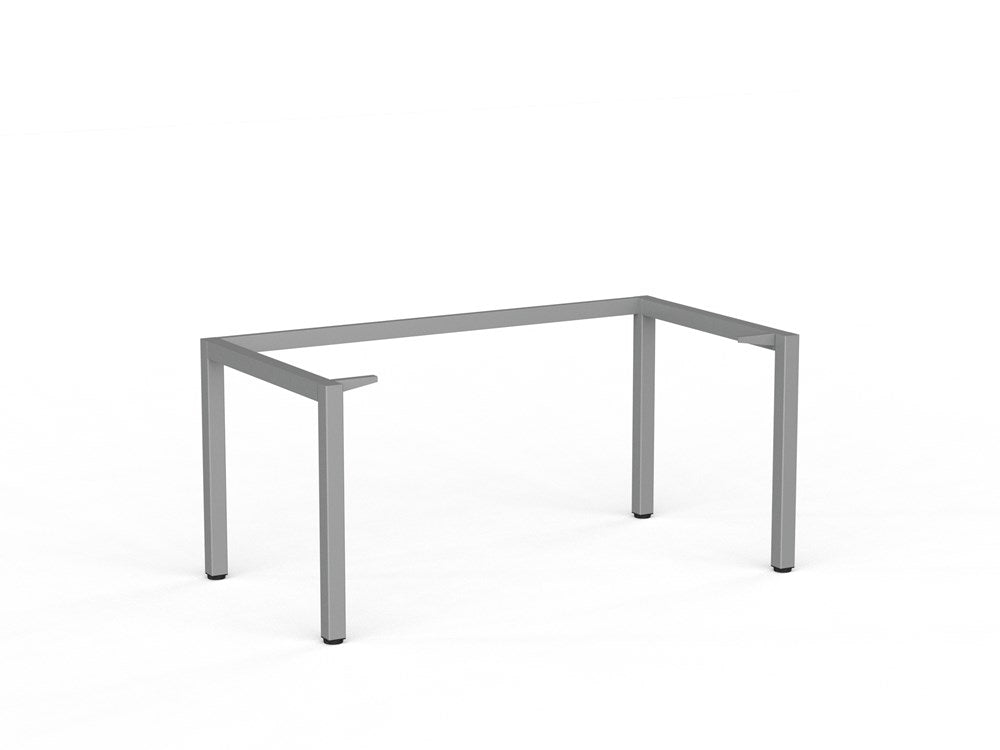 Cubit Desk Frame Only-Desking-1500 x 800-Silver-Commercial Traders - Office Furniture