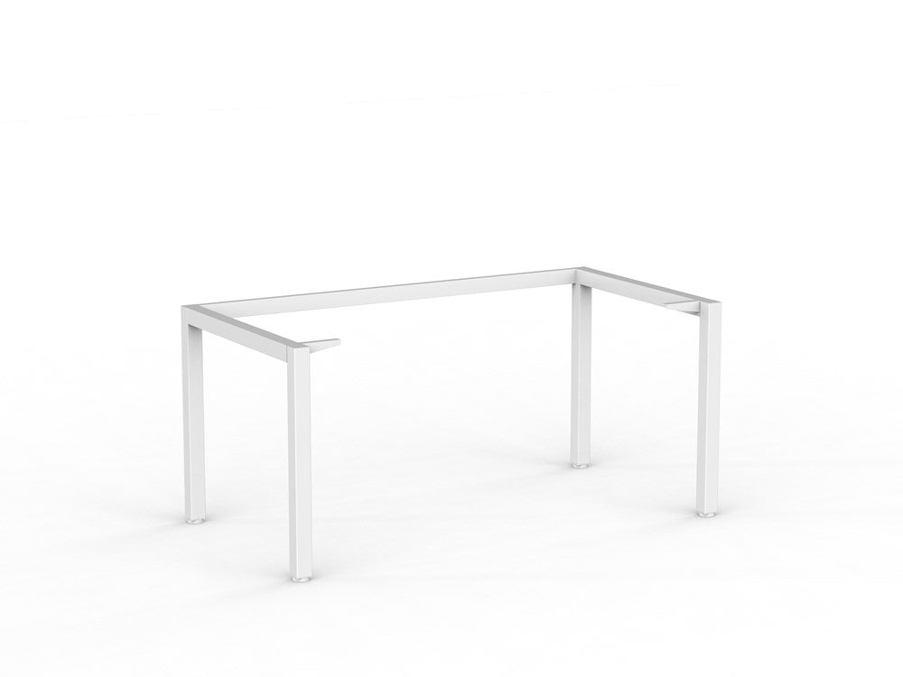 Cubit Desk Frame Only-Desking-1500 x 800-White-Commercial Traders - Office Furniture