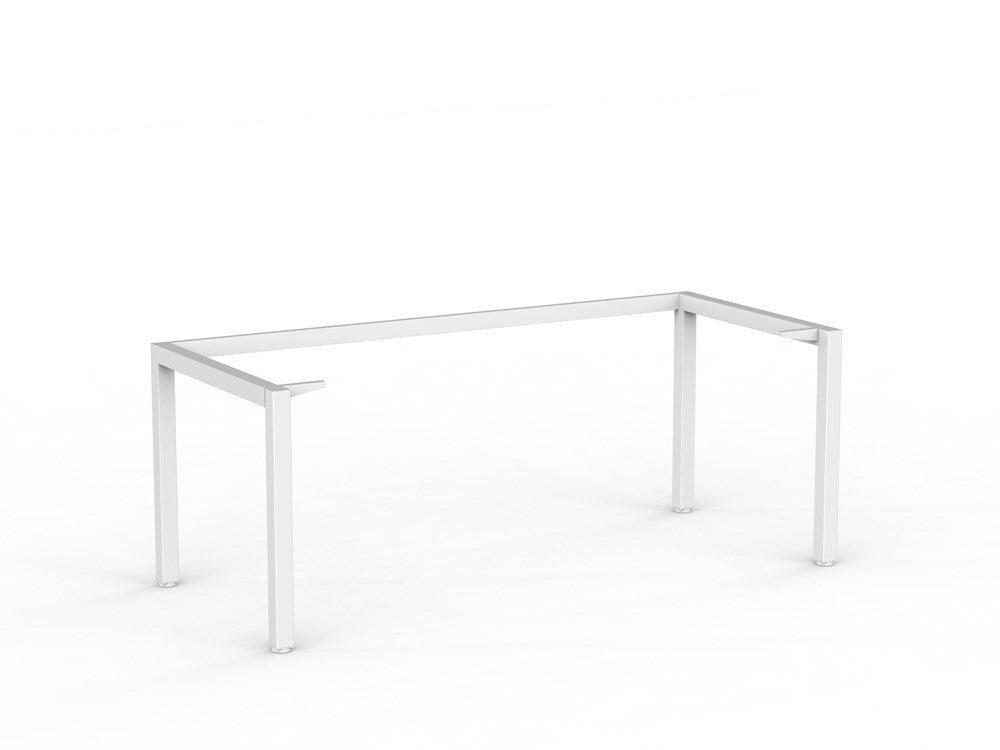 Cubit Desk Frame Only-Desking-1800 x 800-White-Commercial Traders - Office Furniture