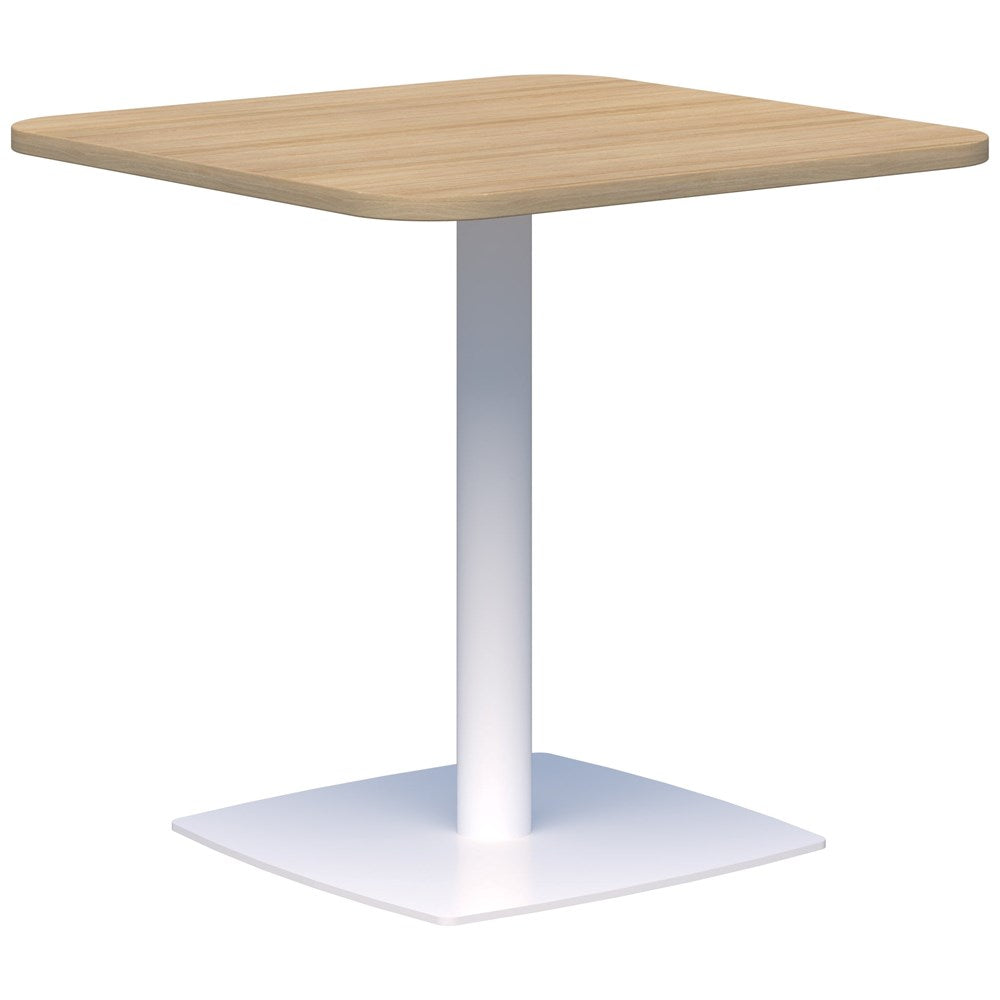 Classic Square Table-Meeting Room Furniture-800 x 800-Classic Oak-White-Commercial Traders - Office Furniture