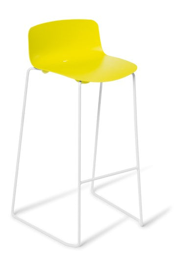 Coco Bar Stool - Kitchen Height-Lunchroom Chairs-Grey/Black-Commercial Traders - Office Furniture