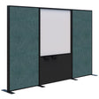 Connect 70 - Freestanding/Fabric/Whiteboard/Fabric 1890H-Office Partitons-Keylargo Atlantic-Black-3000 mm-Commercial Traders - Office Furniture