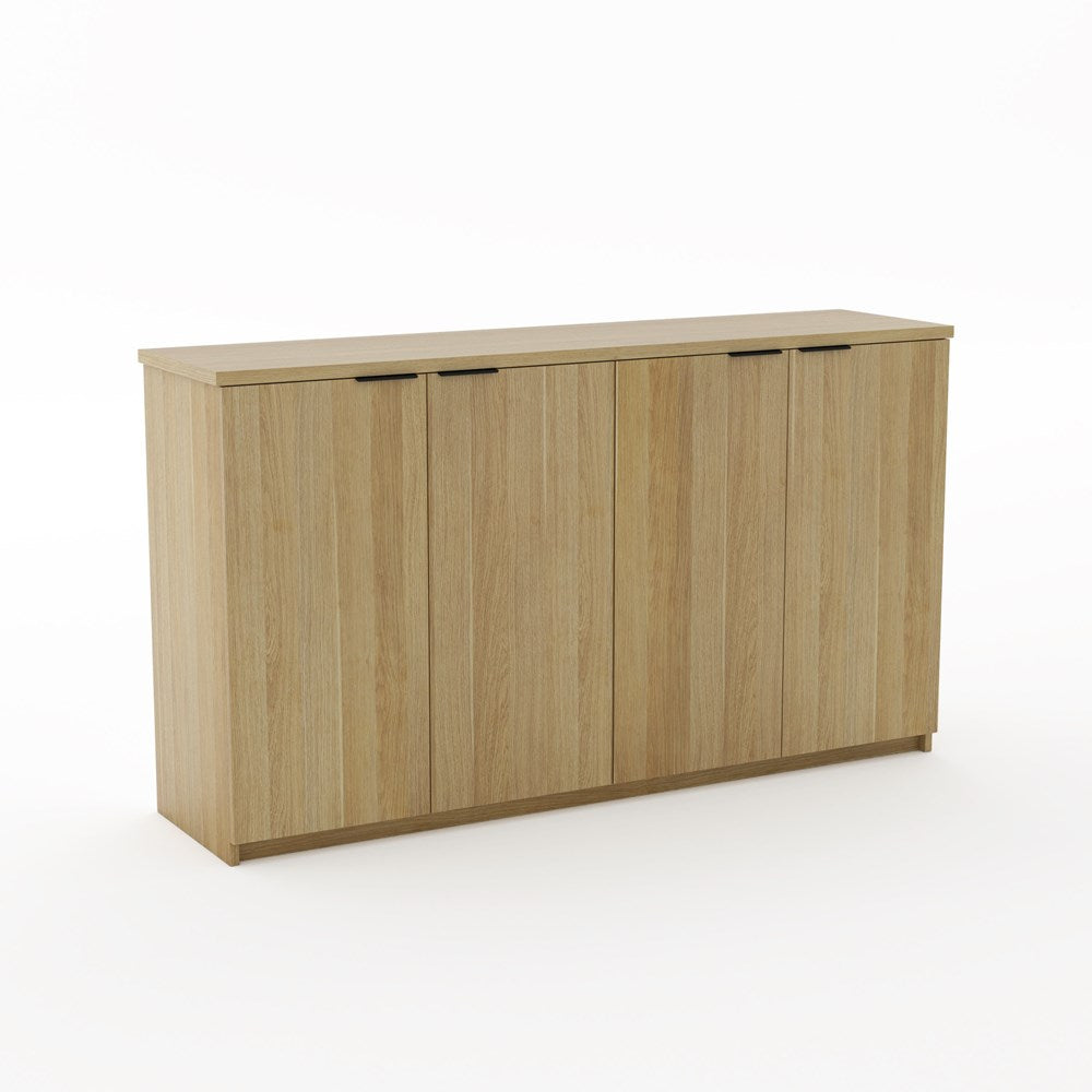 Karaka Cupboard 900h x 1600w x 400d-Storage-Classic Oak-No Lock-North Island Delivery (Ground Floor)-Commercial Traders - Office Furniture