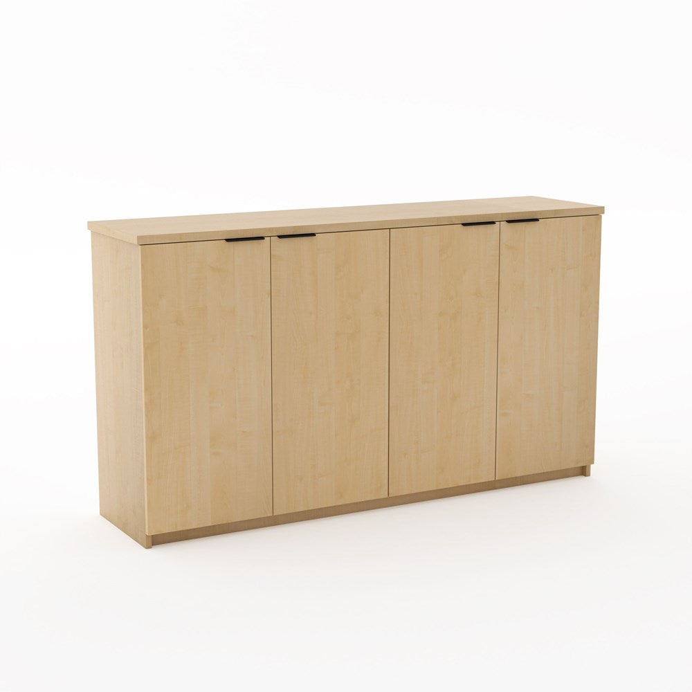 Karaka Cupboard 900h x 1600w x 400d-Storage-Affinity Maple-No Lock-North Island Delivery (Ground Floor)-Commercial Traders - Office Furniture