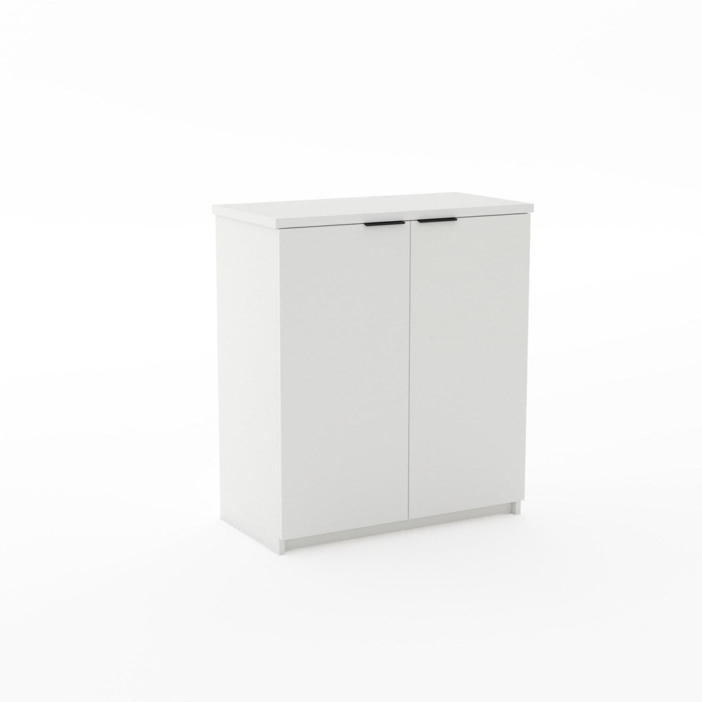 Karaka Cupboard 900h x 800w x 400d-Storage-Snowdrift (White)-No Lock-North Island Delivery (Ground Floor)-Commercial Traders - Office Furniture