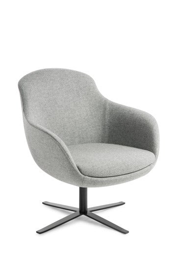 Davina Chair - 4 Point-Reception Furniture-Black-Quantum-Commercial Traders - Office Furniture