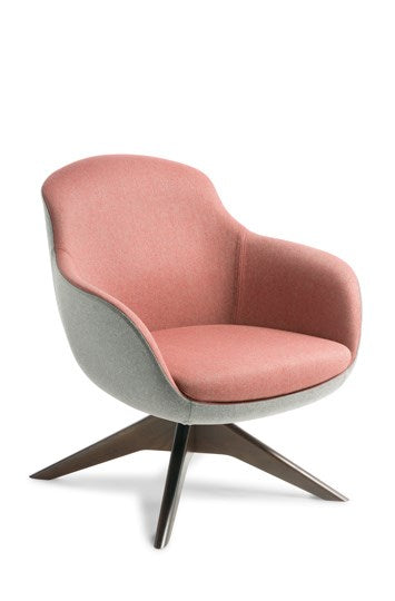 Davina Chair - Timber Base-Reception Furniture-Dark Walnut-Augustus-Commercial Traders - Office Furniture