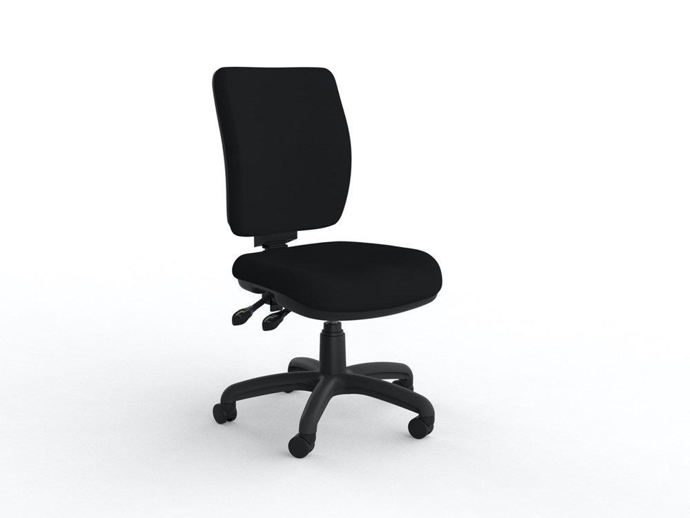 Nova Luxe Chair-Office Chairs-Breathe Black-No Arms-Commercial Traders - Office Furniture