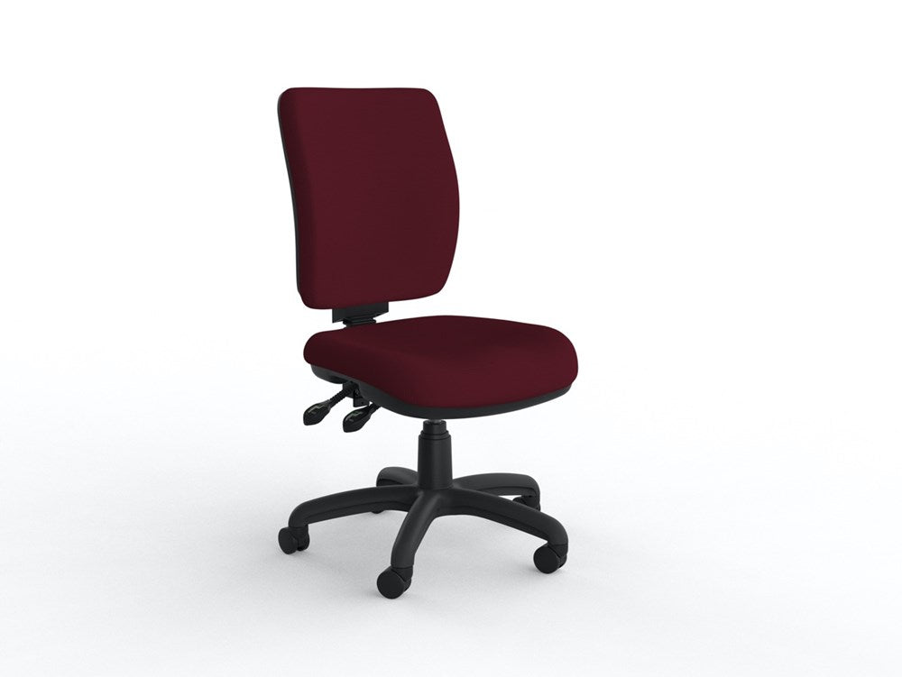 Nova Luxe Chair-Office Chairs-Breathe Ruby Red-No Arms-Commercial Traders - Office Furniture