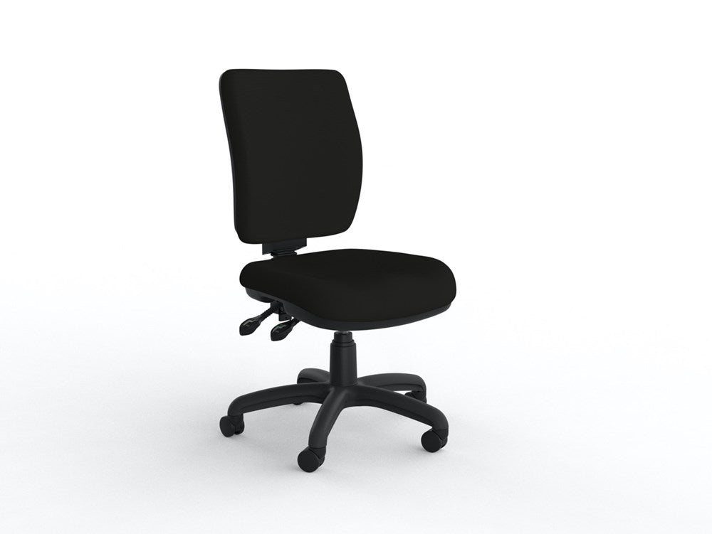 Nova Luxe Chair-Office Chairs-Crown Ebony-No Arms-Commercial Traders - Office Furniture