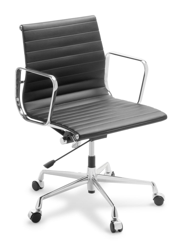 Eames Replica Classic Mid Back-Office Chairs-Pu Vinyl-Commercial Traders - Office Furniture
