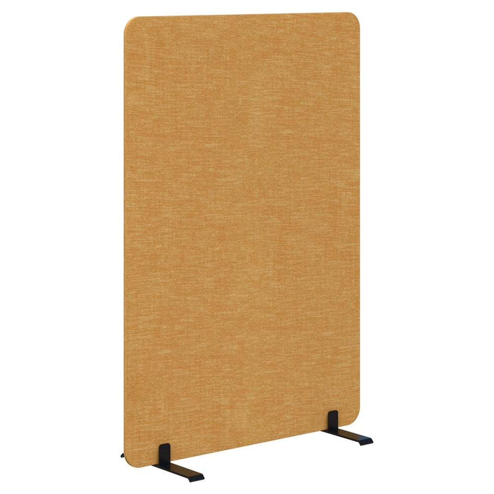 Edge Free-Standing Screen 1200H x 900L-Office Partitons-Keylargo Marigold-Black-Commercial Traders - Office Furniture