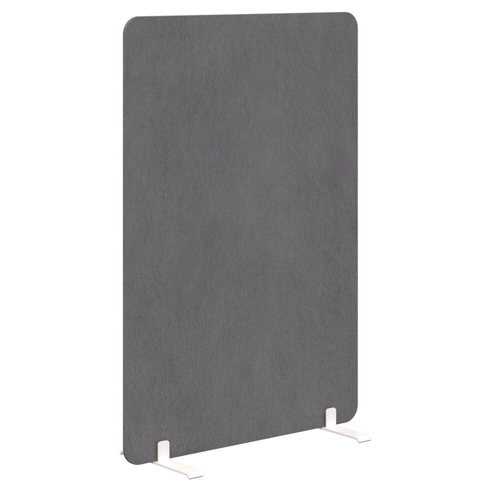 Edge Free-Standing Screen 1200H x 900L-Office Partitons-Fletcher Pebble-White-Commercial Traders - Office Furniture