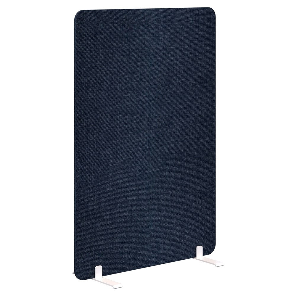 Edge Free-Standing Screen 1200H x 1200L-Office Partitons-Keylargo Denim-White-Commercial Traders - Office Furniture