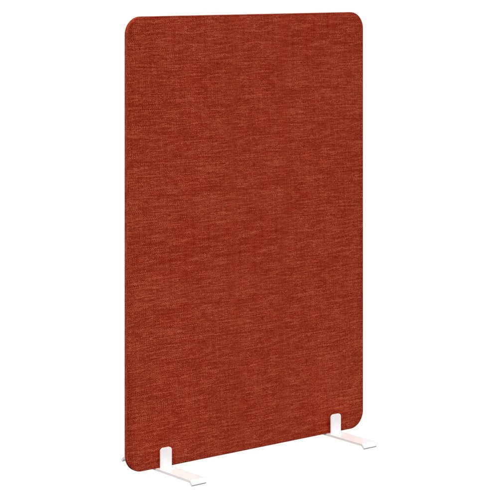 Edge Free-Standing Screen 1200H x 900L-Office Partitons-Keylargo Paprika-White-Commercial Traders - Office Furniture