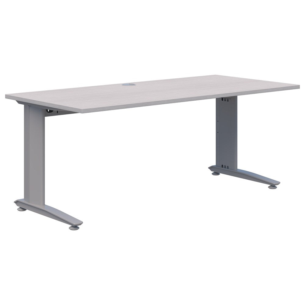 Energy Desk 1500 Wide X 800 Deep-Desking-Silver Strata-Silver-Commercial Traders - Office Furniture