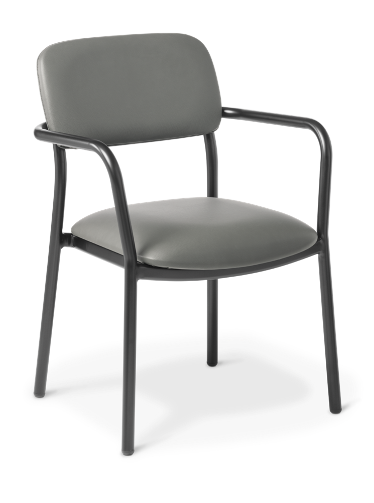 Fit Chair-Chairs-Standard Charcoal-With Arms-Commercial Traders - Office Furniture