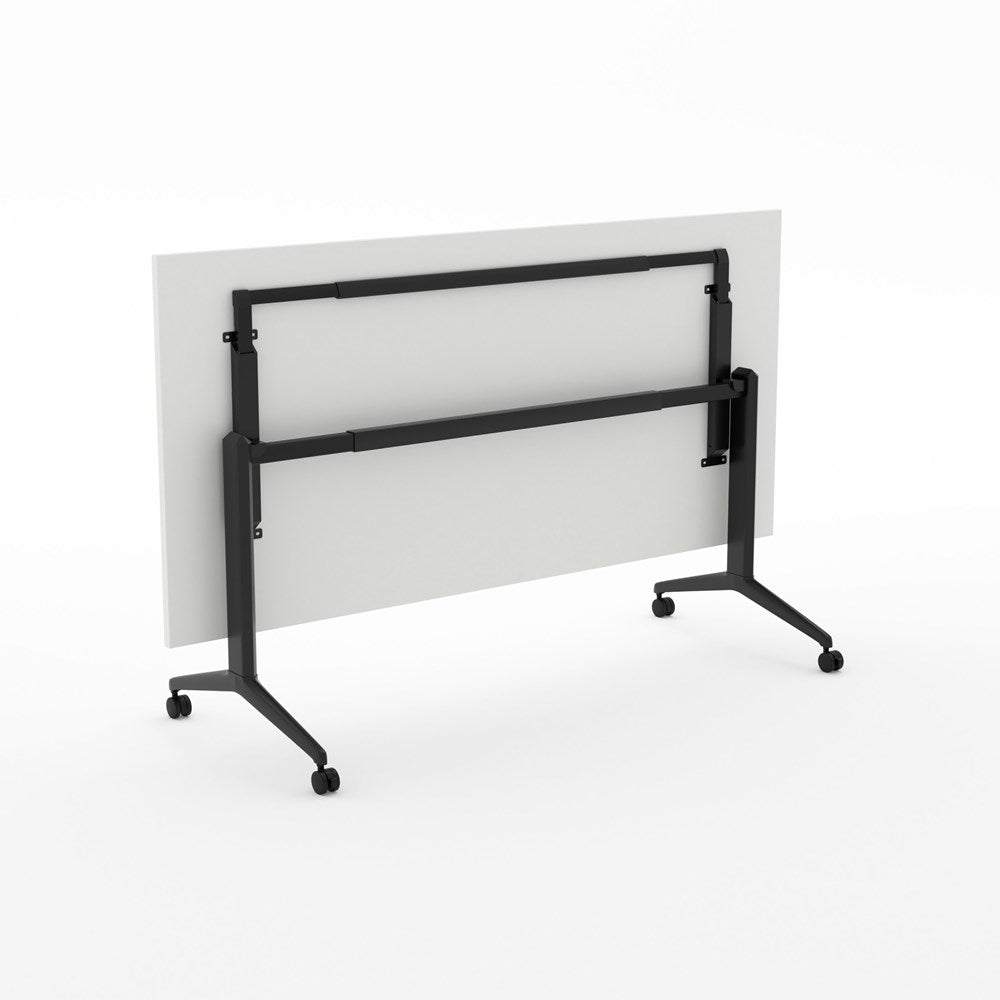 Alti Flip Table-Meeting Tables-White-Black-1800 x 900-Commercial Traders - Office Furniture