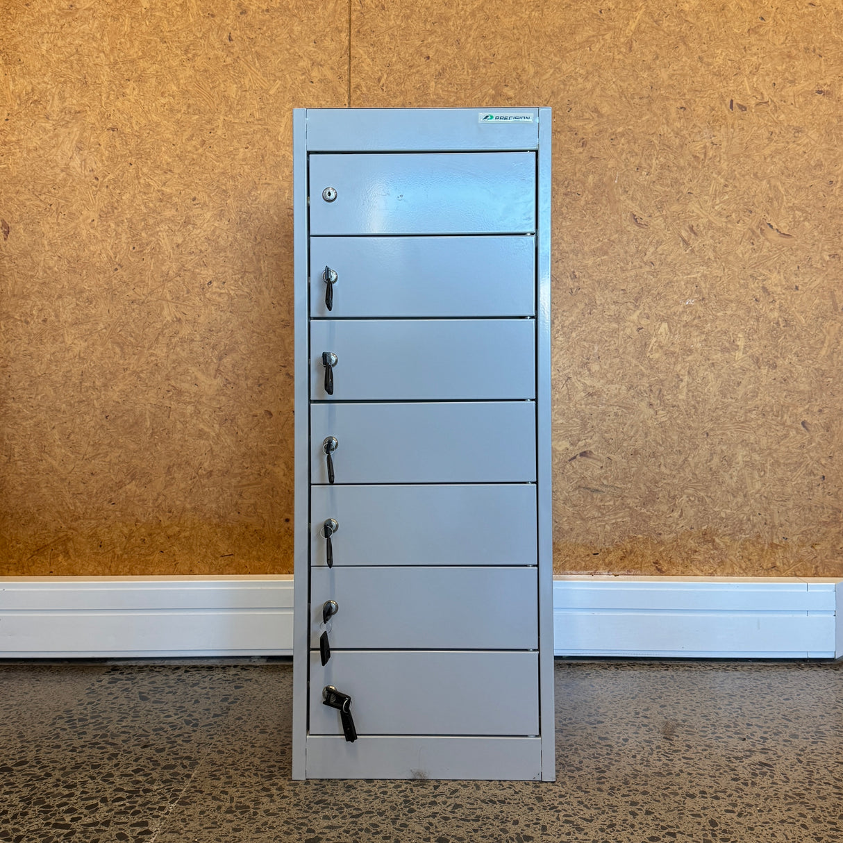 Ex Demo - One Only - Laptop Lockers - 7 Tier - Multi Door-Storage-Silver Grey-Commercial Traders - Office Furniture