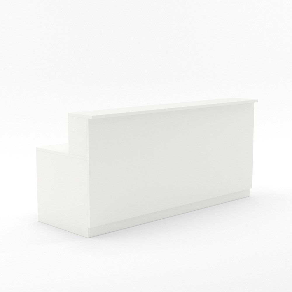 Karaka Reception Counter (2 Person)-Reception Furniture-Snowdrift-2000 wide-North Island Delivery-Commercial Traders - Office Furniture