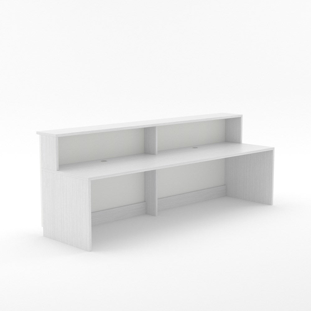 Cancelled Order - Karaka Reception Counter (2 Person)-Reception Furniture-Silver Strata-3000 wide-North Island Delivery-Commercial Traders - Office Furniture
