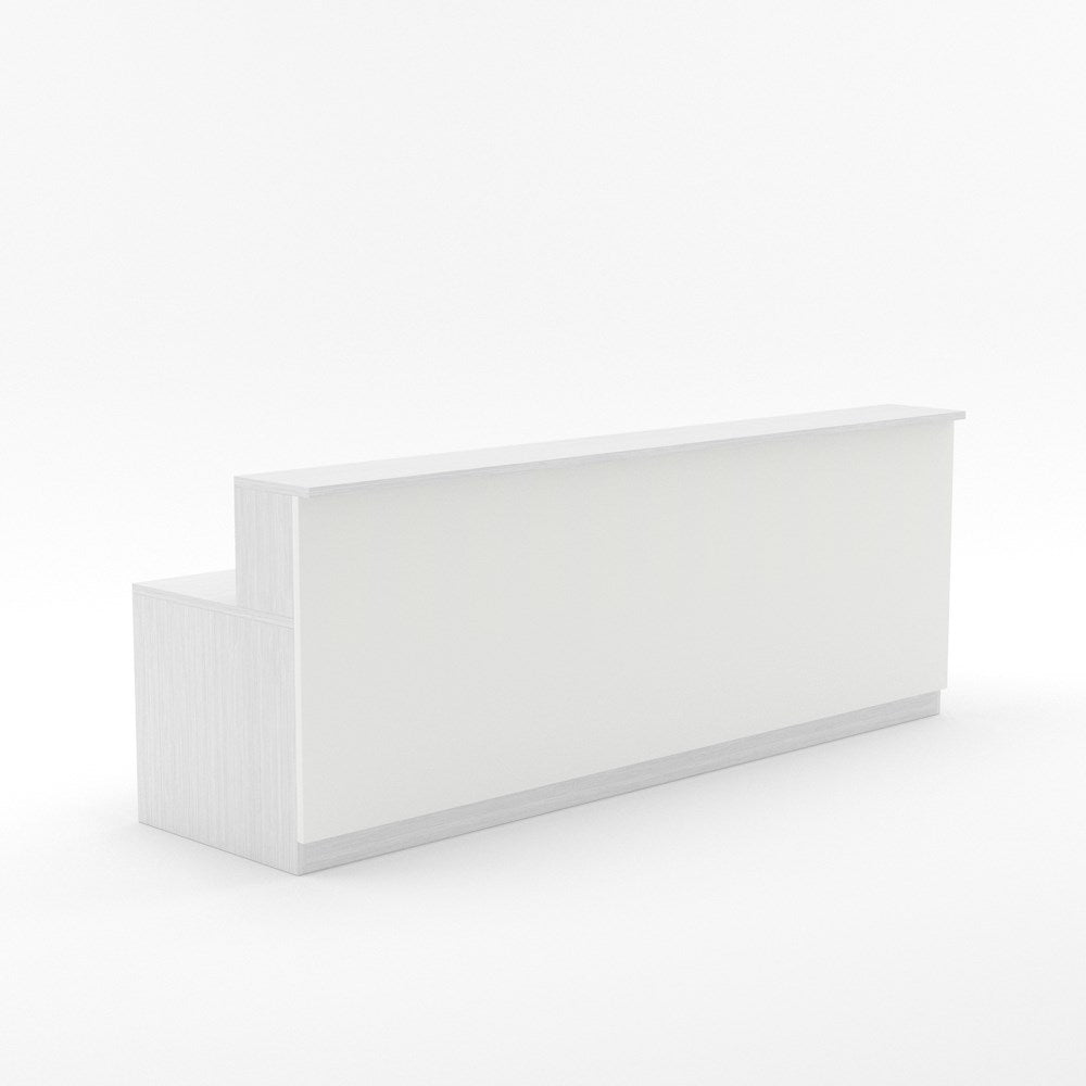 Cancelled Order - Karaka Reception Counter (2 Person)-Reception Furniture-Silver Strata-3000 wide-North Island Delivery-Commercial Traders - Office Furniture
