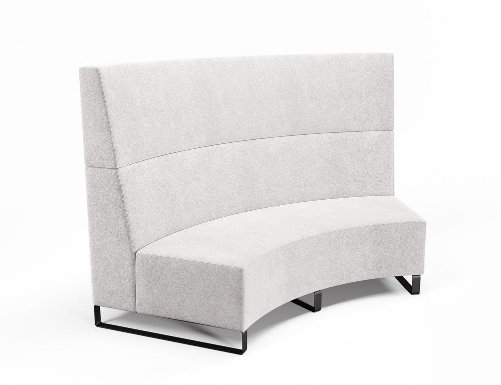 Vista Large 60° Concave-Reception Furniture-Sleigh-High-Lustrell (Vinyl)-Commercial Traders - Office Furniture