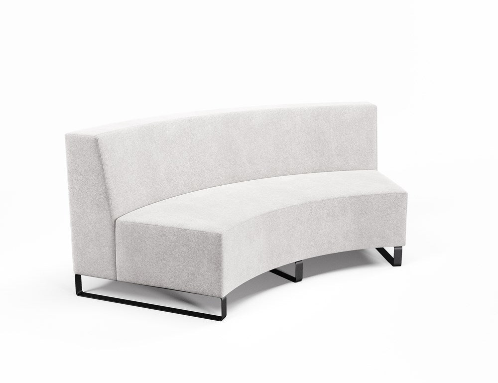 Vista Large 60° Concave-Reception Furniture-Sleigh-Low-Lustrell (Vinyl)-Commercial Traders - Office Furniture