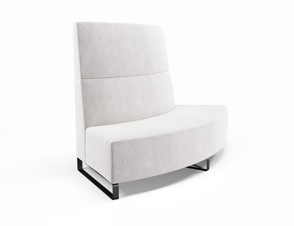 Vista Large 60° Convex-Reception Furniture-Sleigh-High-Lustrell (Vinyl)-Commercial Traders - Office Furniture