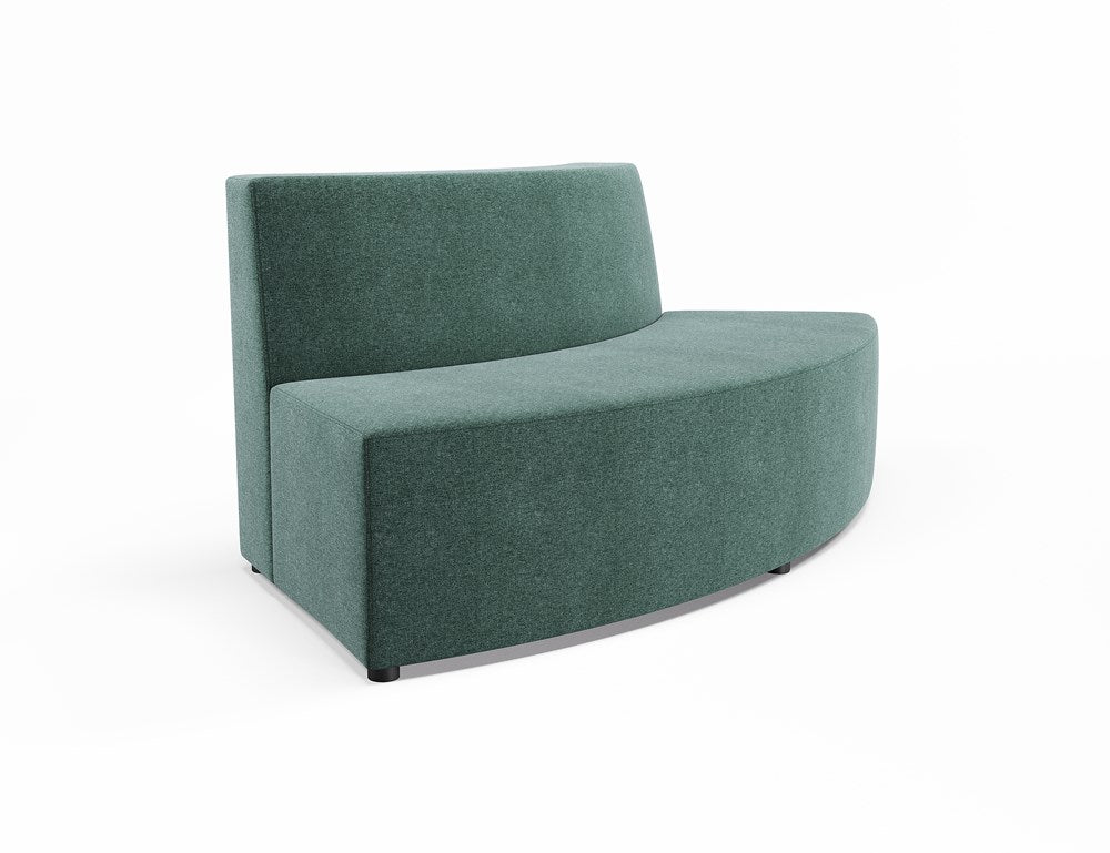 Vista Large 60° Convex-Reception Furniture-Full Depth-Low-Lustrell (Vinyl)-Commercial Traders - Office Furniture