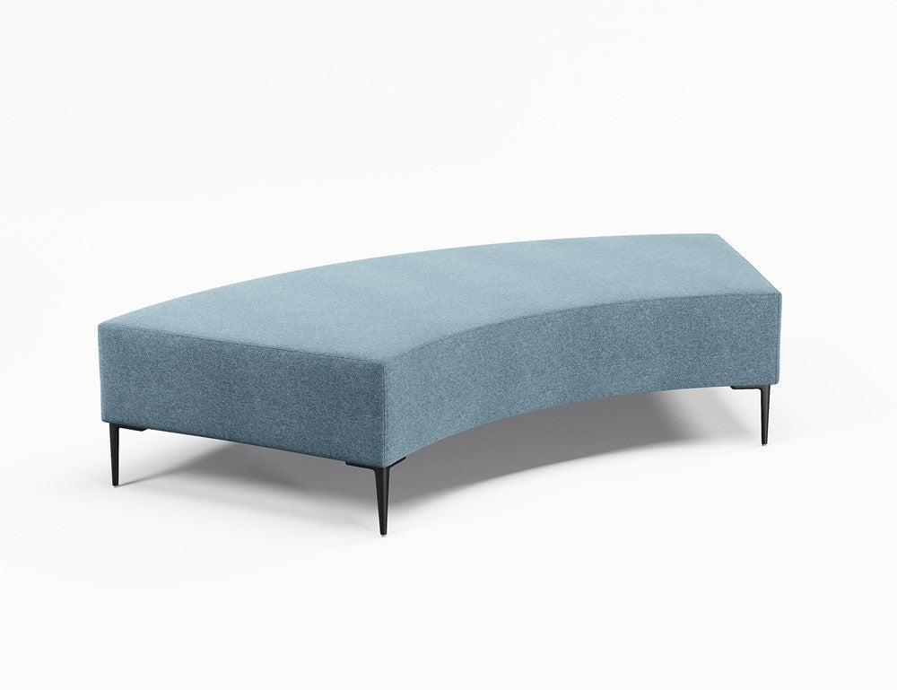 Vista Large 60° Ottoman-Reception Chairs-Borsari-Lustrell (Vinyl)-Commercial Traders - Office Furniture