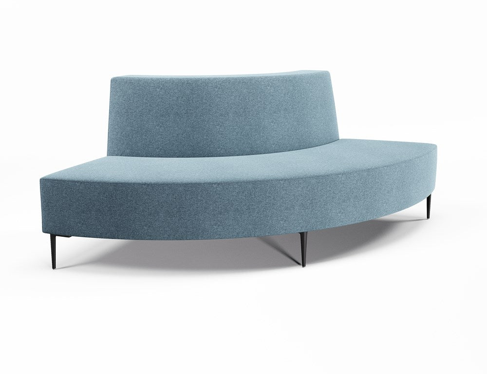 Vista Large 90° Convex-Reception Furniture-Borsari-Low-Lustrell (Vinyl)-Commercial Traders - Office Furniture