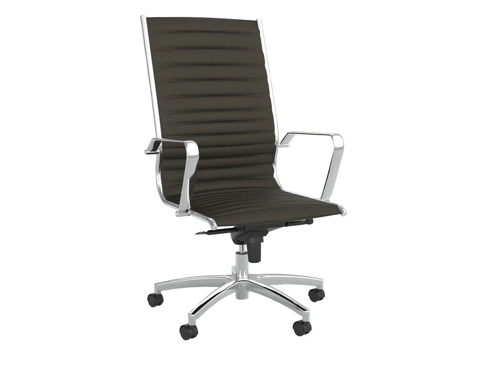 Metro Executive Chair-Office Chairs-Mid Back-Black-Flat Pack Please-Commercial Traders - Office Furniture