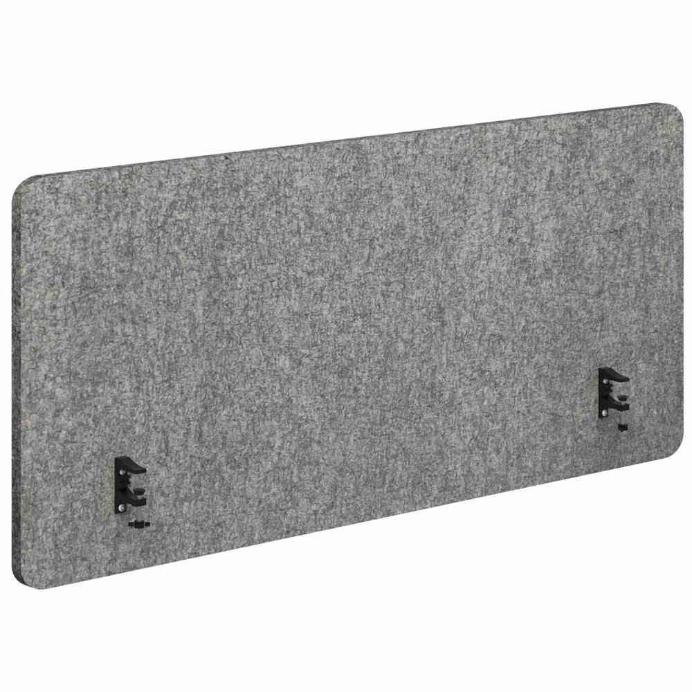 Sonic Acoustic Side Mount Screen - 650mm High-Acoustic-Marble-650 X 1200-Black-Commercial Traders - Office Furniture