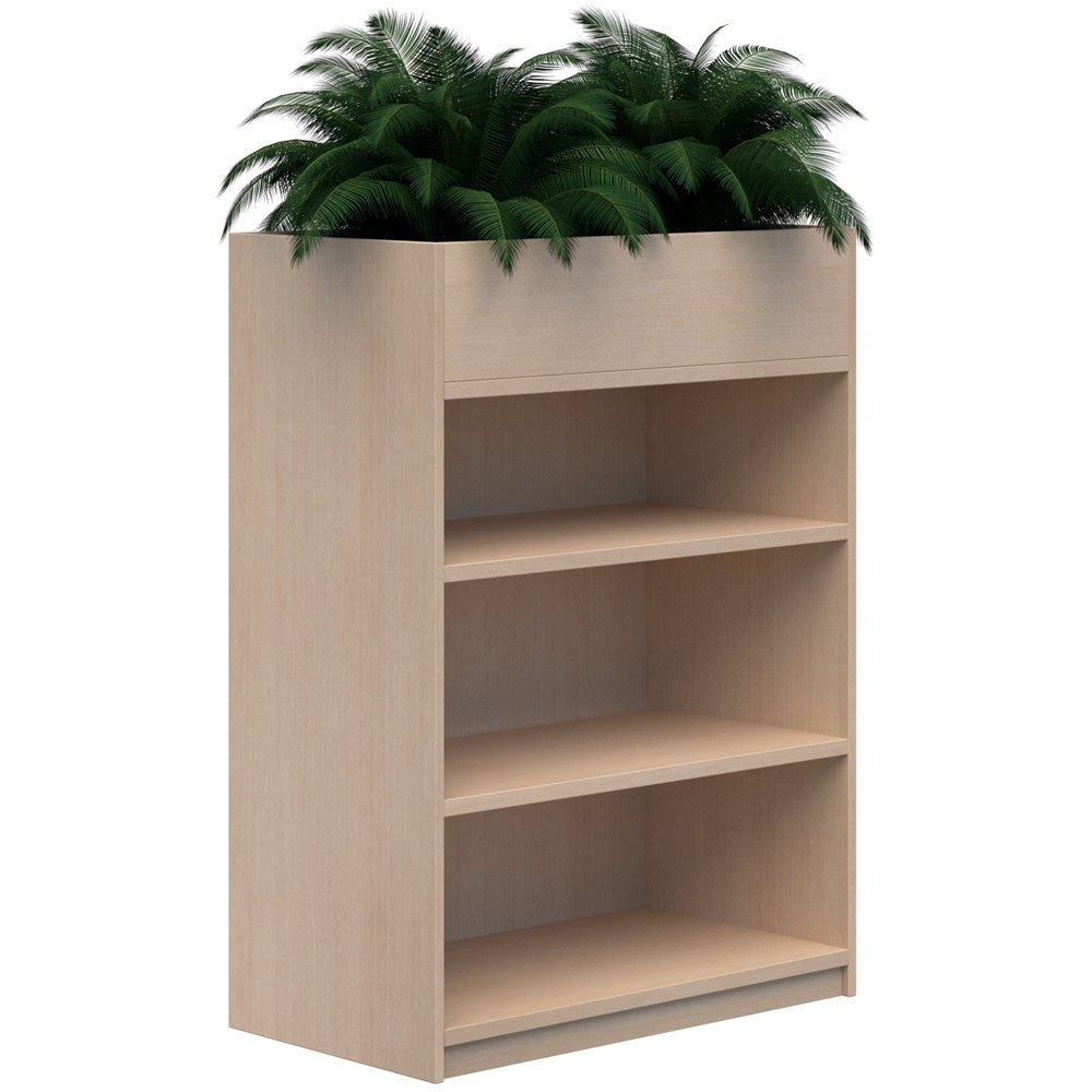 Mascot Planter Bookshelves-Storage-1200H X 900W-Refined Oak-Commercial Traders - Office Furniture