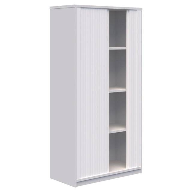 Rapid Tambour - Tall-Storage-1800h x 900w-Snow Velvet-Commercial Traders - Office Furniture