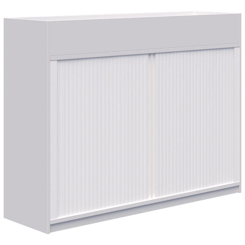 Rapid Planter Tambour-Storage-1200Hx1600L (non locking)-Snow-Commercial Traders - Office Furniture