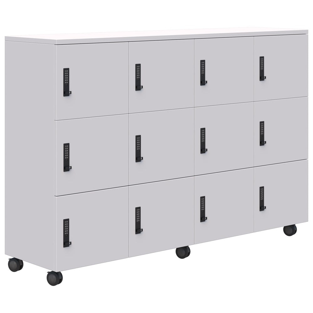 Mascot Mobile Lockers-Storage-Snow Velvet-Digital Locking-Commercial Traders - Office Furniture