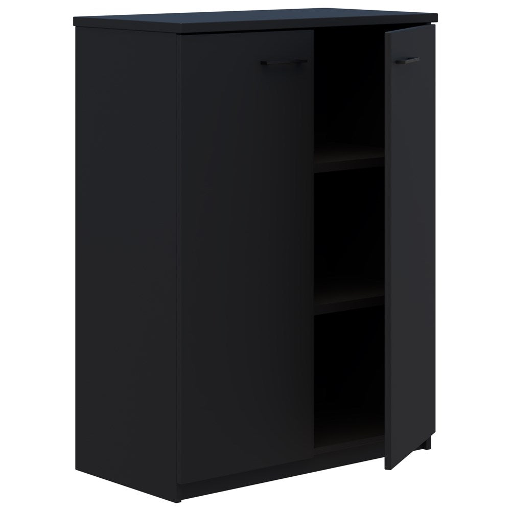Rapid Cabinet - Low-Storage-1200x900 (non locking)-Black-Commercial Traders - Office Furniture