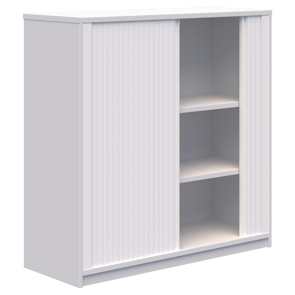 Rapid Tambour - Low-Office Storage-1200Hx1200H (non locking)-Snow-Commercial Traders - Office Furniture