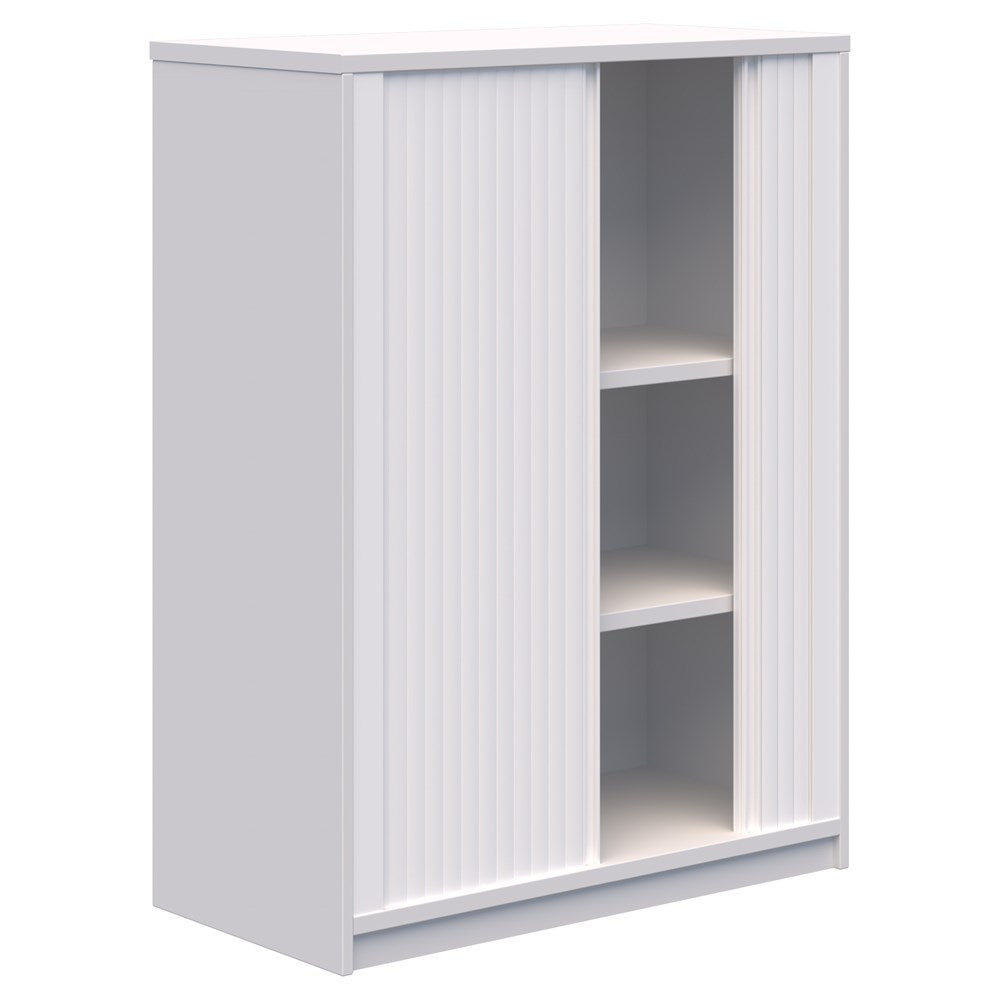 Rapid Tambour - Low-Office Storage-1200Hx900L (non locking)-Snow-Commercial Traders - Office Furniture