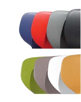 Mata Chair - Sled Base-Lunchroom Chairs-Olive-No seat pad-Commercial Traders - Office Furniture