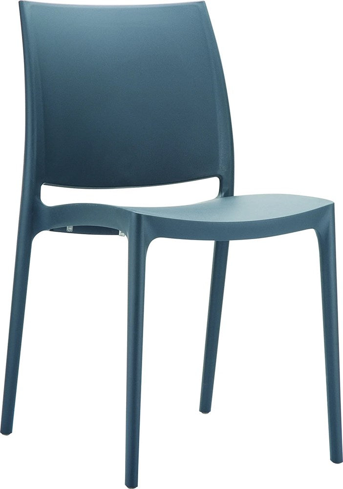 Maya Chair-Lunchroon Chairs-Charcoal-North Island (Ground Floor)-Commercial Traders - Office Furniture